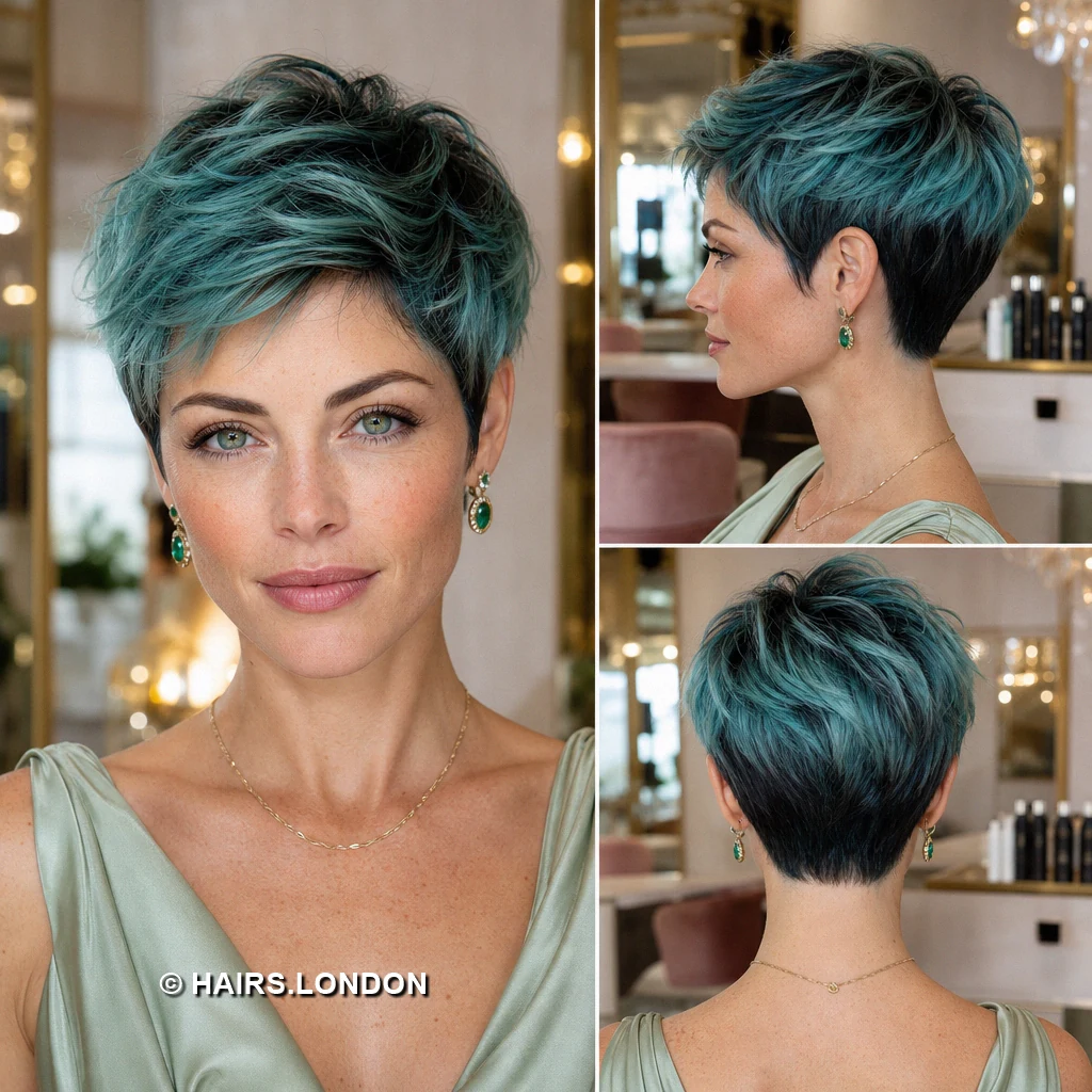 Teal Violet Pixie