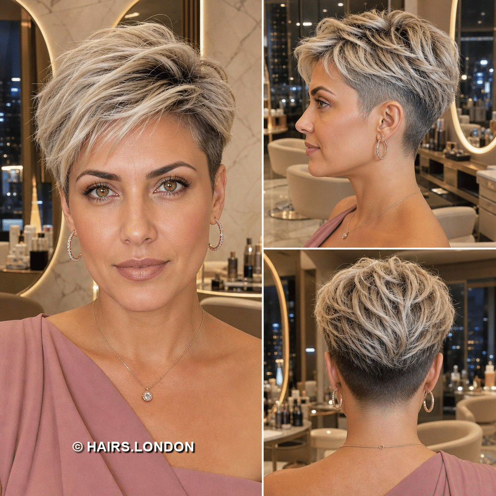 textured platinum undercut