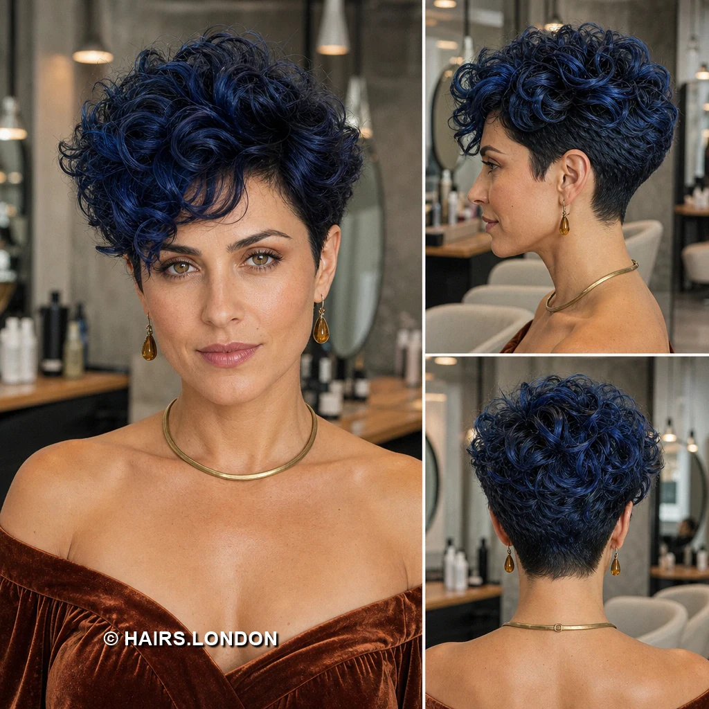 19 Blue Pixie Haircuts, From Cobalt Sweeps to Teal and Silver Layers Turquoise Side Sweep