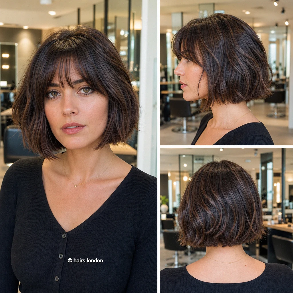 20 Bob Haircut Ideas, From Rounded Chin-Length Cuts to Layered Lobs Umber Tousled Bob