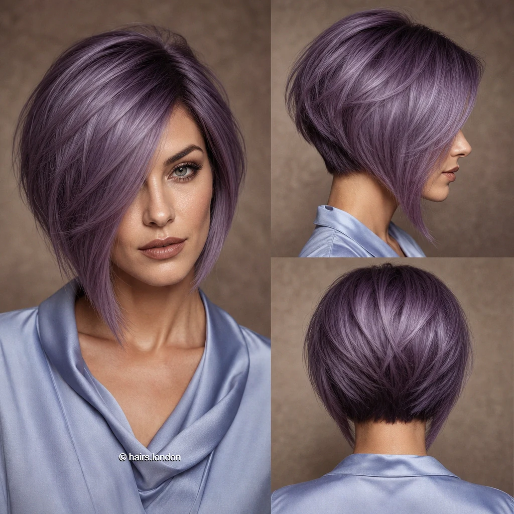 Violet Angled Bob