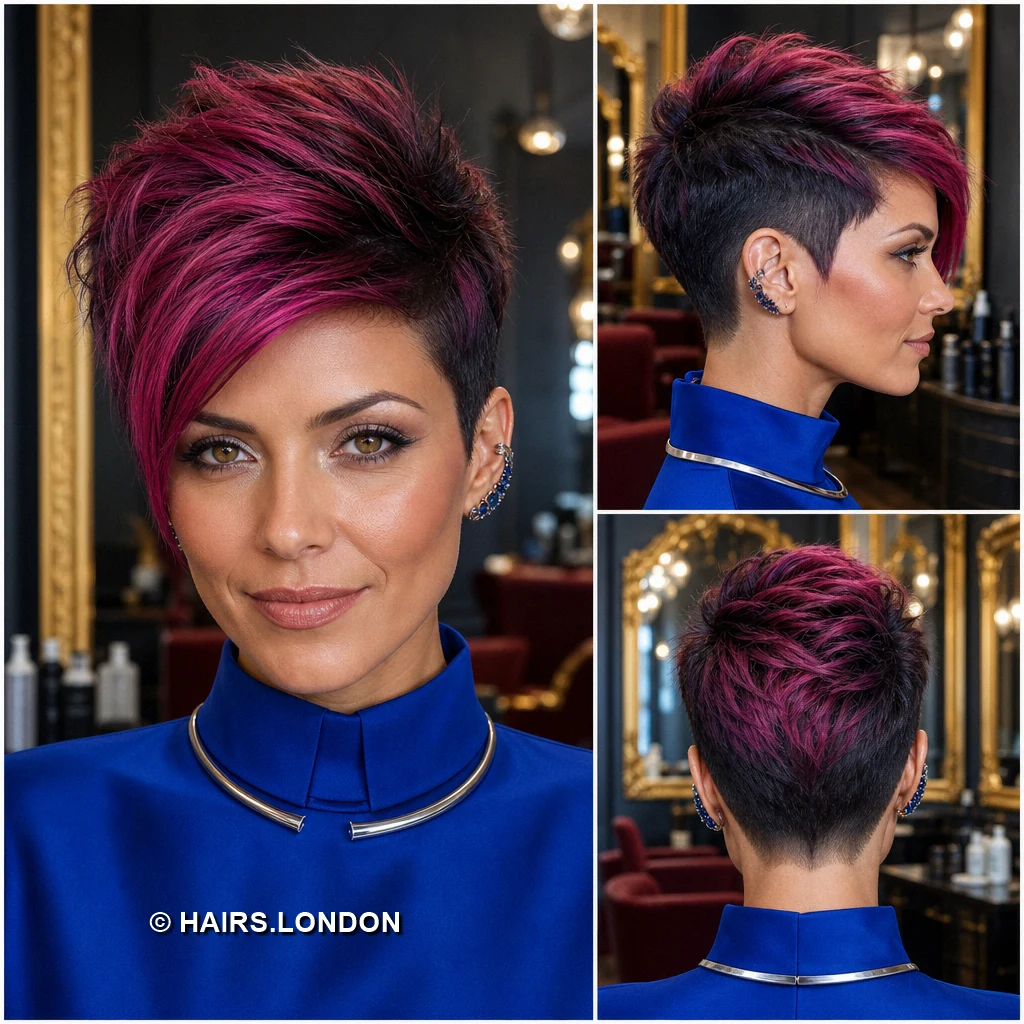Violet Curved Pixie