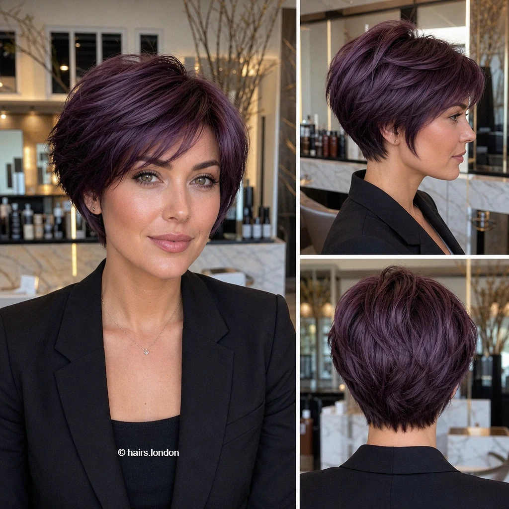 19 Purple Bob Haircut Ideas, From Sleek Lines to Soft Layers Violet Layered Bob