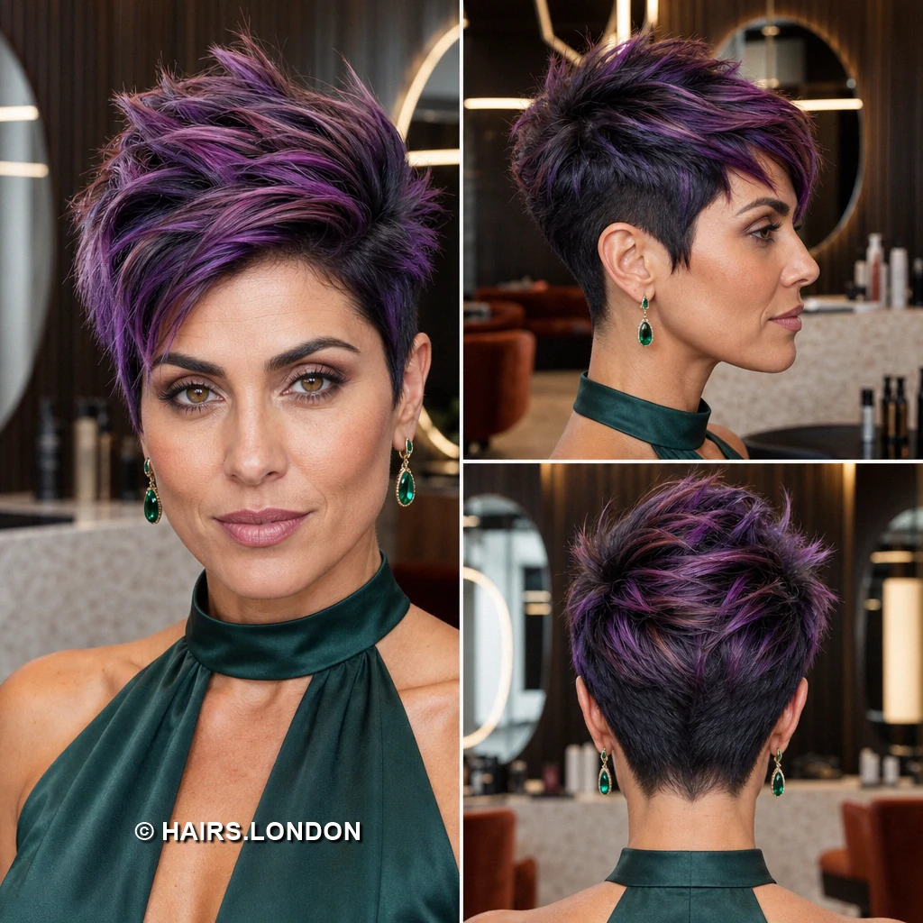 19 Lavender and Purple Pixie Haircuts With Shape, Texture, and Color Violet Lifted Pixie