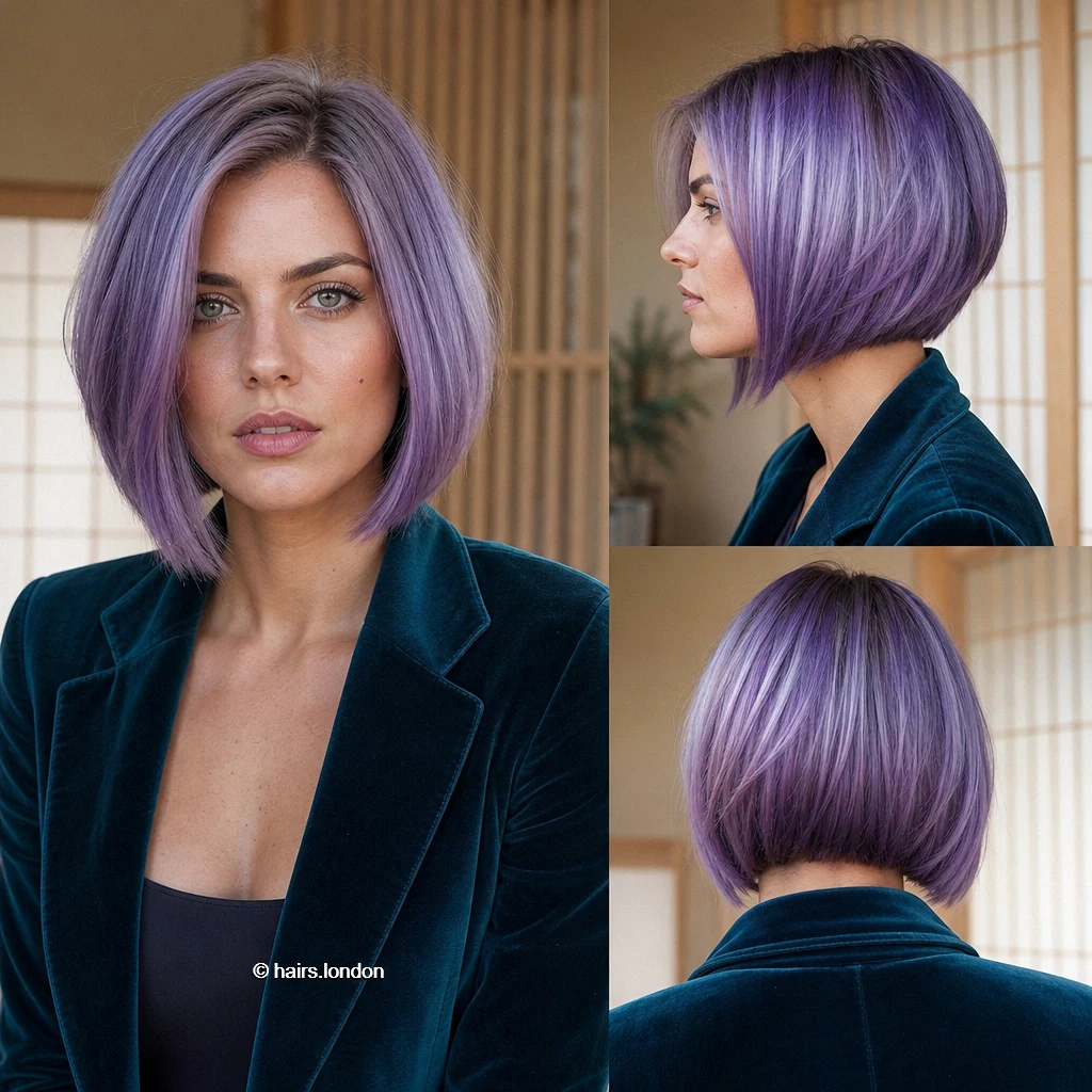 Violet Sloping Bob