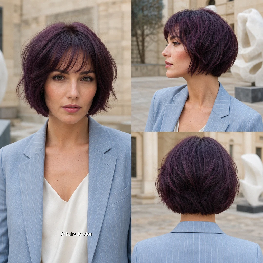 Violet Wispy Bob