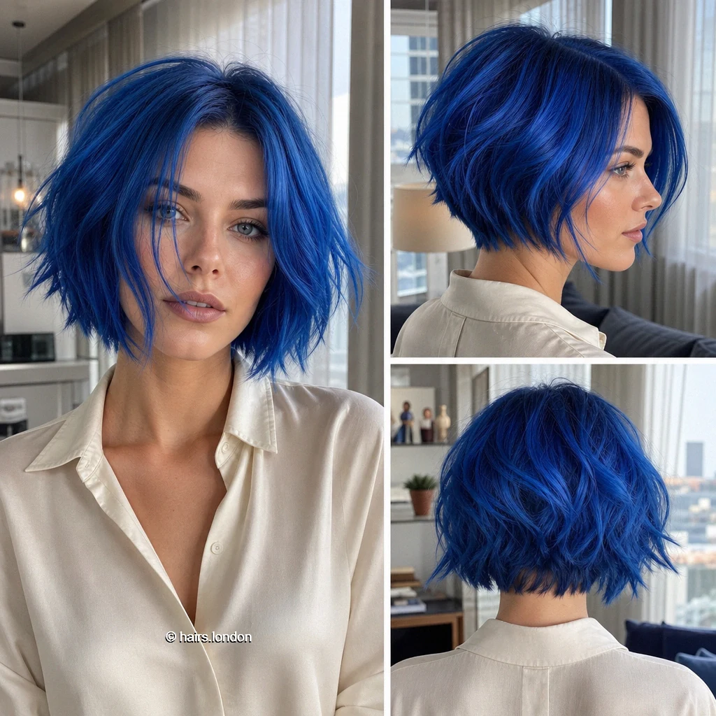 Vividblue Tousled Bob