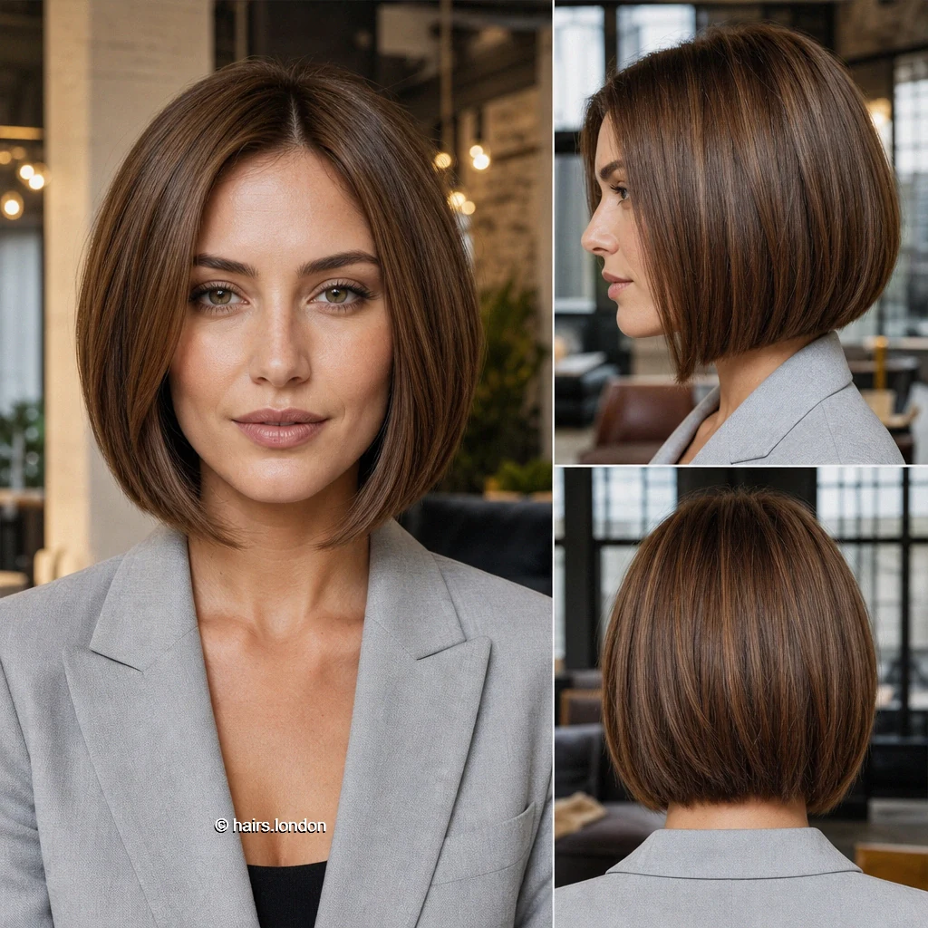 Walnut Curved Bob