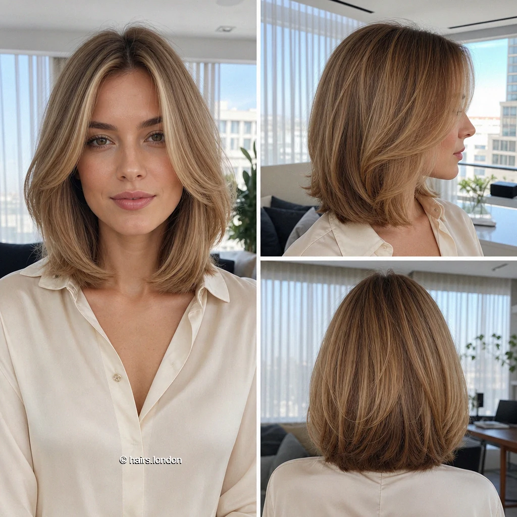 Wheat Layered Bob