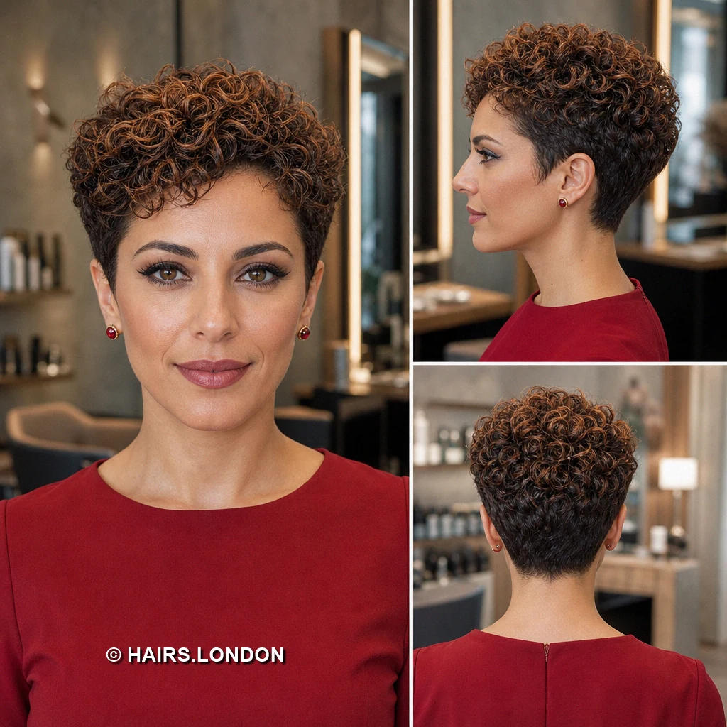 13 Short Textured Pixie Cuts with Sweeping Layers, Curls and Tapered Napes Wine Layered Pixie