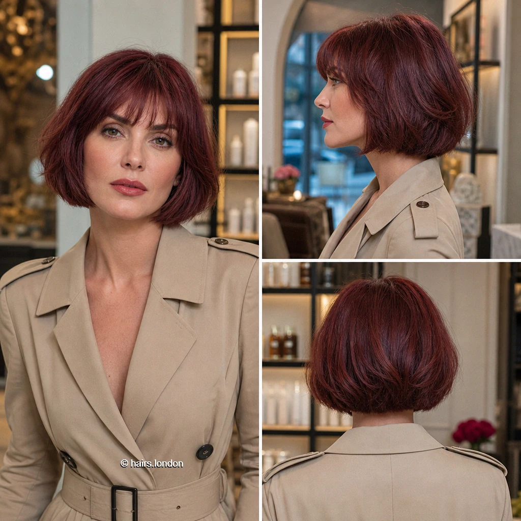 20 Red Bob Haircuts, From Polished Auburn to Textured Copper Wine Textured Bob